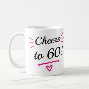 Taza De Café Brindis por 60 Cumpleaños Divertidos de Rosa