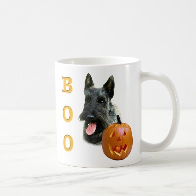Taza De Café Brindle Scottish Terrier Boo (Derecha)