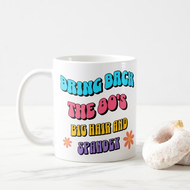 Taza De Café Bring Back the ’80s (Con donut)