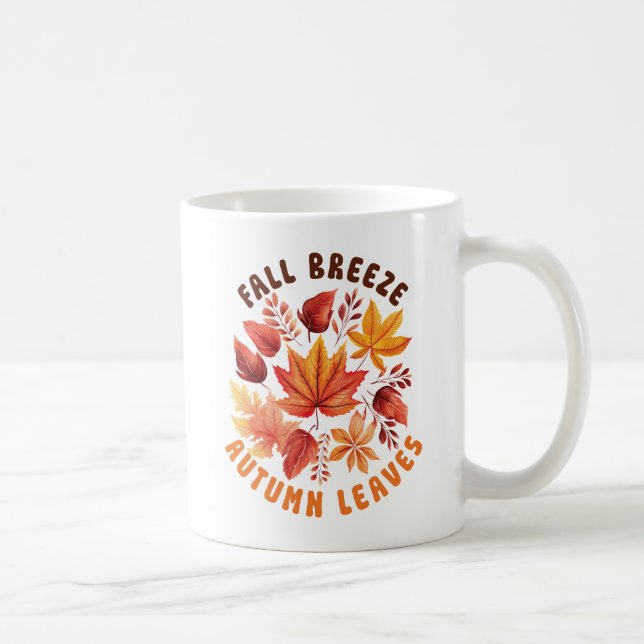 Taza De Café Brisa de caída, hojas otoñales - Foliage caprichos (Derecha)