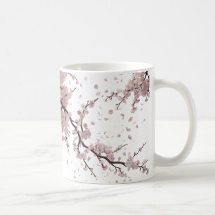 Taza De Café Brisa de flores de cerezo - Elegante tazón clásico