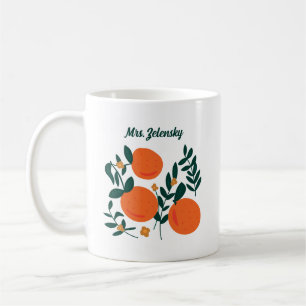 Taza De Café Brisa Naranja elegante