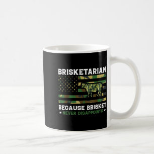 Taza De Café Brisketarian porque la brisket decepciona camiseta