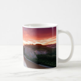 Taza De Café Bristol Clifton Puente de Suspensión en Sunset Mug