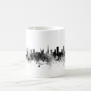 Taza De Café Bristol England Skyline Black White