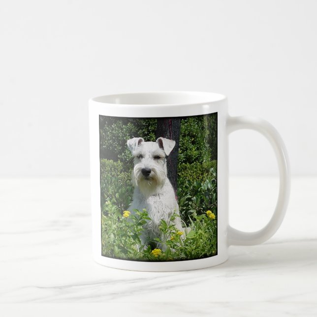 Taza De Café ¡Bristol - la felicidad es un Schnauzer adoptado! (Derecha)