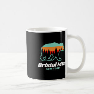 Taza De Café Bristol Mountain New York Esquí Snowboard Bear