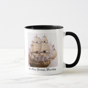 Taza de café británica del buque de guerra