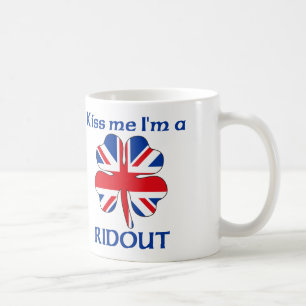 Taza De Café Británicos personalizados me besan que soy Ridout