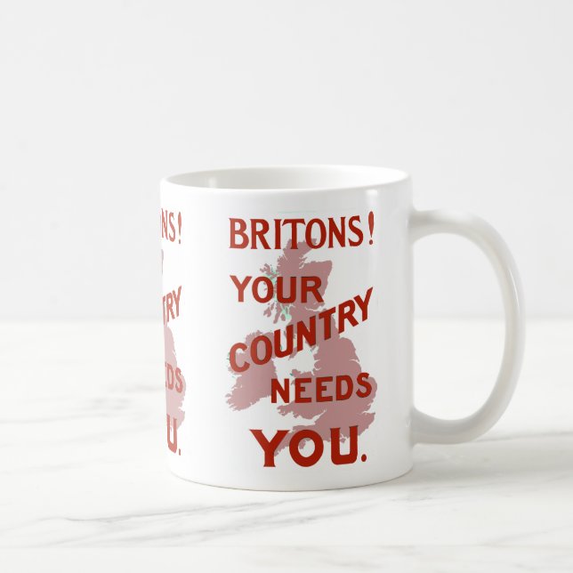 Taza De Café ¡Británicos! Tu país te necesita (Derecha)