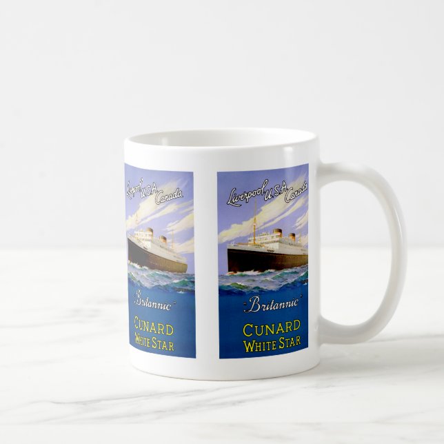 Taza De Café ~ Britannic Liverpool, los E.E.U.U., Canadá (Derecha)