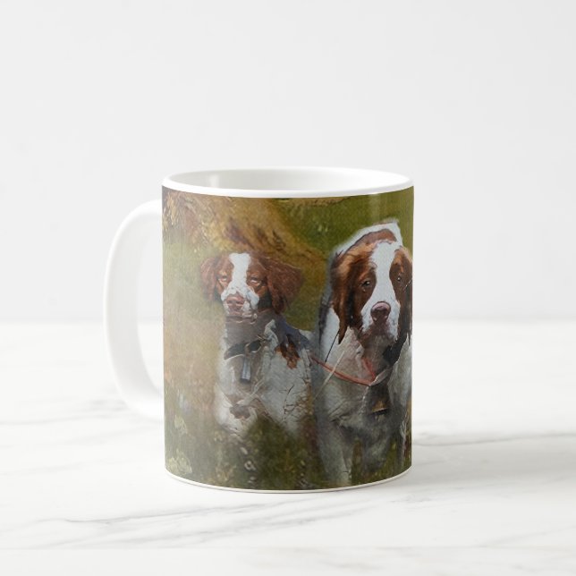 Taza De Café Brittany Spaniel (Anverso izquierdo)