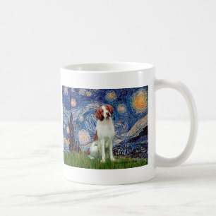 Taza De Café Brittany Spaniel 3 - Noche estrellada