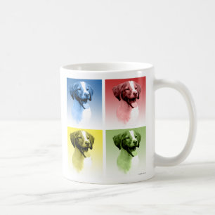 Taza De Café Brittany Spaniel Pop Art