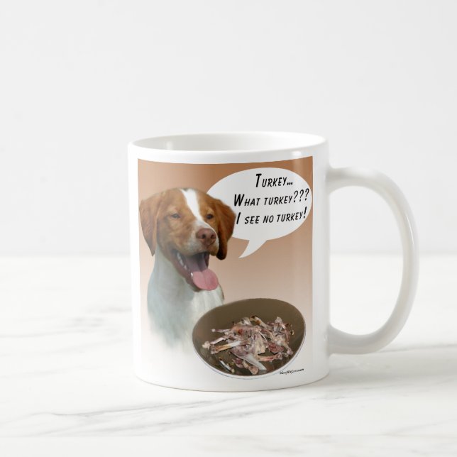 Taza De Café Brittany Spaniel Turkey (Derecha)