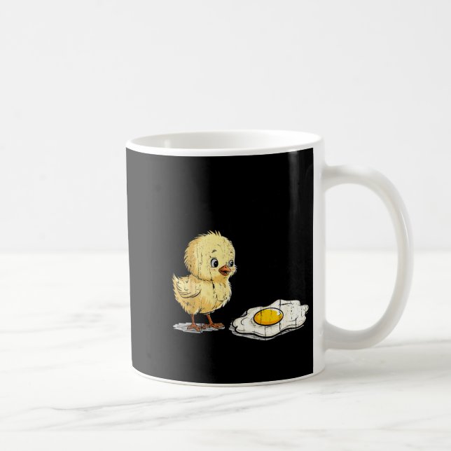 Taza De Café Bro Is That You, Funny Chick And Egg  (Derecha)