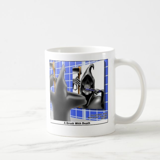 Taza De Café Brocha con la muerte Graciosos regalos de Personal (Derecha)