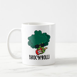 Taza De Café Brock n Roll Funny Veggie Broccoli Pun