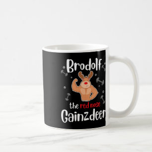 Taza De Café Brodolf La Nariz Roja Gainzdeer Hombres Gimnasio N