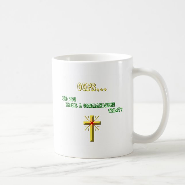 Taza De Café Broken Command Christian (Derecha)