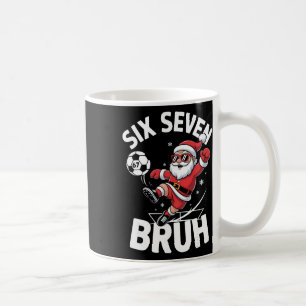 Taza De Café Broma Bruh Fútbol Santa 67 Meme Navidad Xmas Pijam