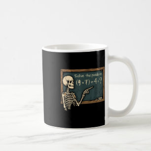 Taza De Café Broma divertida 67 Meme Brainrot Halloween Esquele