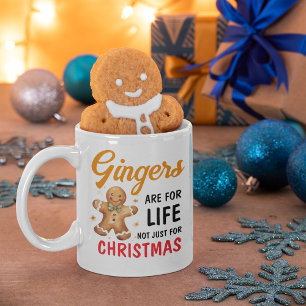 Taza De Café Broma Divertida Fotografía de Pelirrojos en Navida