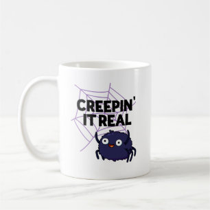 Taza De Café Bromear De Verdad Chiste De Halloween Araña Juego 