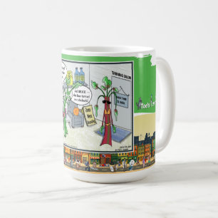 Taza De Café Bronceado y Confundido   Clásico Juego de Palabras