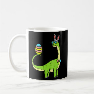 Taza De Café Brontosaurus Bunny Ears Egg Easter Day Cute Dinosa