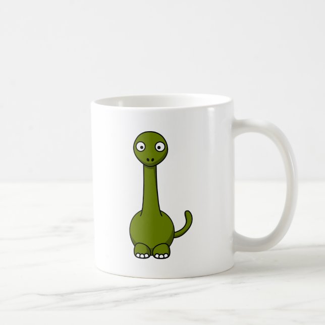 Taza De Café Brontosaurus del dibujo animado (Derecha)