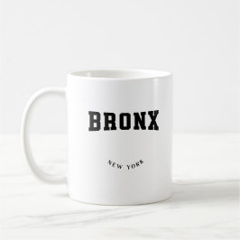 Taza De Café Bronx New York Black Coffee Mug