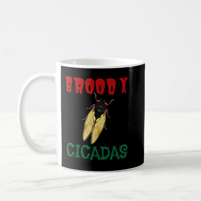 Taza De Café Brood X Cicadas Cicada (Izquierda)