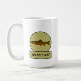 Taza De Café Brook Trout White Mug