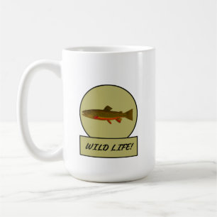 Taza De Café Brook Trout White Mug