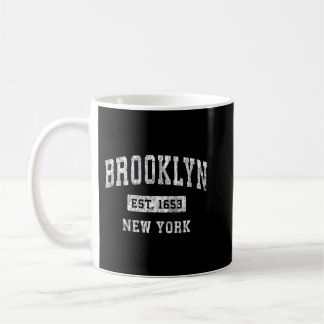 Taza De Café Brooklyn New York NY Vintage Estableció Sports De