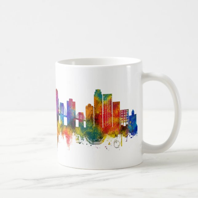 Taza De Café Brooklyn New York Skyline (Derecha)