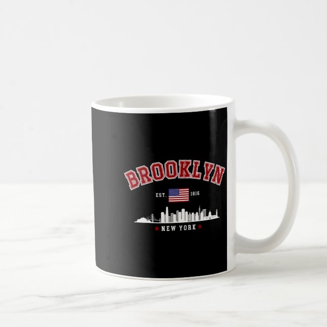 Taza De Café Brooklyn Ney York Est 1816  (Derecha)