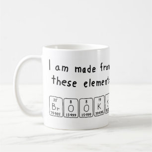 Taza De Café Brooks nombre de tabla periódica mug