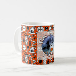 Taza De Café Broomstick de travesía frecuente de Halloween para
