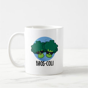 Taza De Café Bros-coli Funny Veggie Broccoli Pun