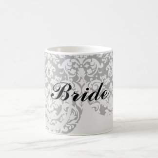 Taza De Café brote de damasco blanco y negro