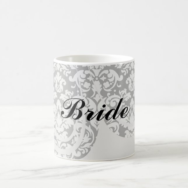 Taza De Café brote de damasco blanco y negro (Centro)