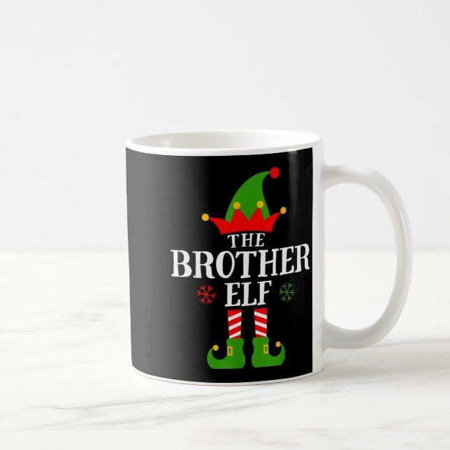 Taza De Café Brother Elf Funny Matching Family Group Christmas  (Derecha)
