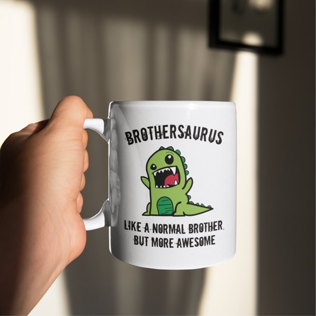 Taza De Café Brother Gift, Brother Mug, Dinosaur Brothersaurus (Subido por el creador)
