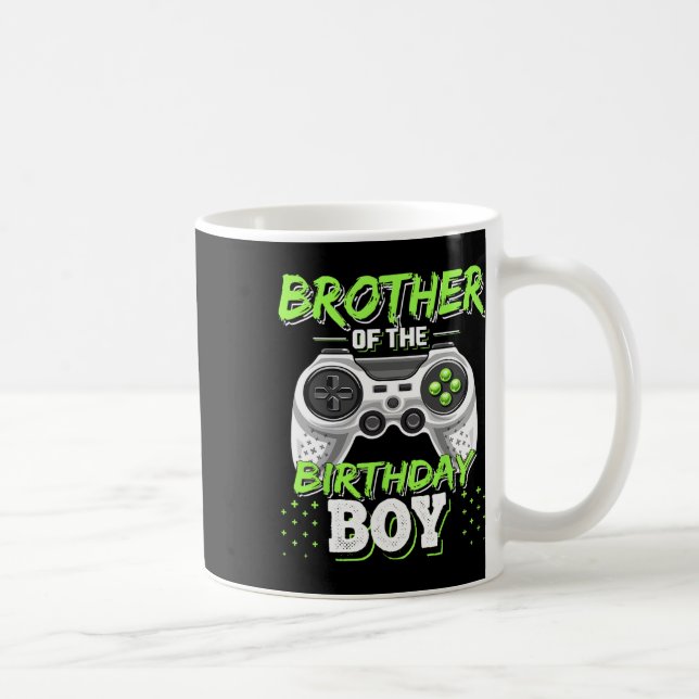 Taza De Café Brother Of The Birthday Boy Matching Video Game Bi (Derecha)