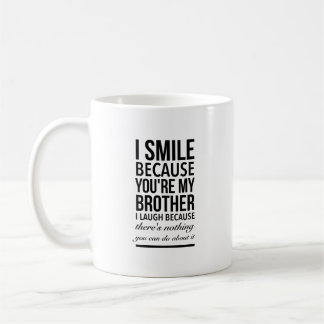 Taza De Café Brother smile funny gifts for brothers big bro