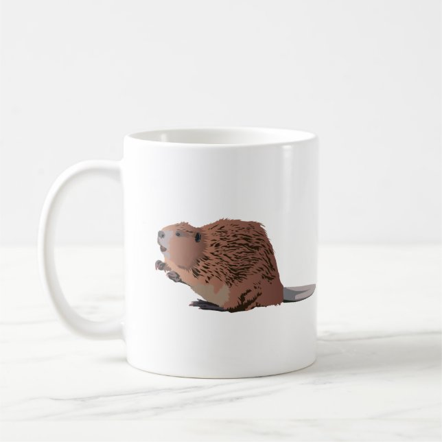 Taza De Café Brown Beaver  (Izquierda)