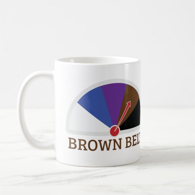 Taza De Café Brown Belt Jiu Jitsu (Izquierda)