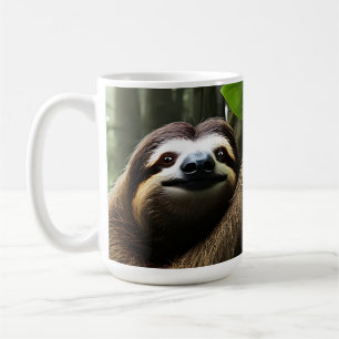 Taza De Café Brown Fuzzy Sloth, café Mug